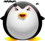 Angry Penguin smiley (Penguin emoticons)