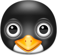 Linux Penguin Face emoticon (Penguin emoticons)