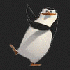 very happy penguin emoticon