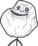 Forever Alone smiley (Rage Emoticons)