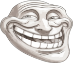 Giant Troll Face emoticon