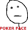 Meme Poker Face smiley (Rage Emoticons)
