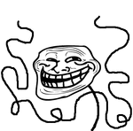 Emoticon download for new moving Creepy Troll for Clip Art/Skype/Yahoo