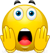 Open Mouth Surprised smiley (Shocked emoticons)