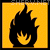 inflammable sign icon