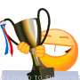 Won the Trophy emoticon (Other Sports emoticons)