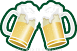 Cheers with Beer emoticon (St. Patrick's Day emoticons)