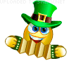 Music on St Patrick's Day animated emoticon