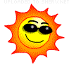 emoticon of Cool Sun