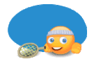 Smiley playing tennis animated emoticon