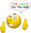 Wink Thanks For The Add smiley (Thank you emoticons)