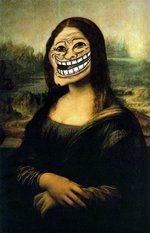 smilie of Mona Lisa Troll Face