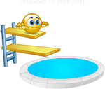 smiley of diving board
