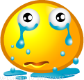 Crying emoticon (Yellow Face Emoticons)