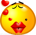 Kisses smiley (Yellow Face Emoticons)