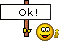 Signboard OK animated emoticon