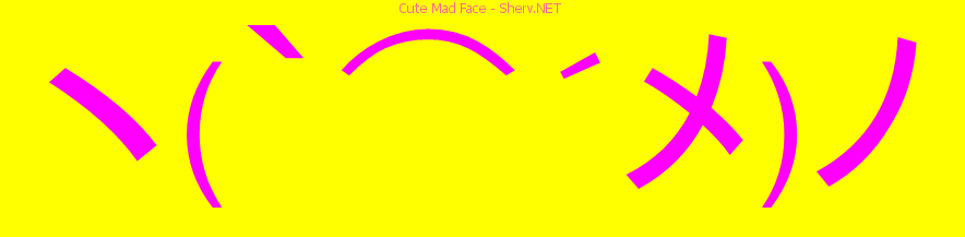 Cute Mad Face text emoticon | Free text and ASCII emoticons