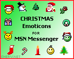Christmas MSN Emoticons screen shot